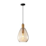 ITALUX NOWOCZESNA LAMPA WISZĄCA ZWIS ZULO PND-27812-BRO-AMB GOLD/AMBER