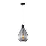 ITALUX NOWOCZESNA LAMPA WISZĄCA ZWIS ZULO PND-27812-BK-SG BLACK/SMOKE