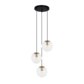 lampa zwis 3 kule sarpo italux czarna złota jadalni kuchni apartamentu loftu biura.jpg