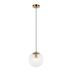 ITALUX LAMPA WISZĄCA ZWIS KULA SARPO PND-58867-1S-BK-BRO BLACK/GOLD
