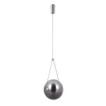 ITALUX NOWOCZESNA LAMPA WISZĄCA KULA RASTIA PND-34361-L-CH-SG SMOKE