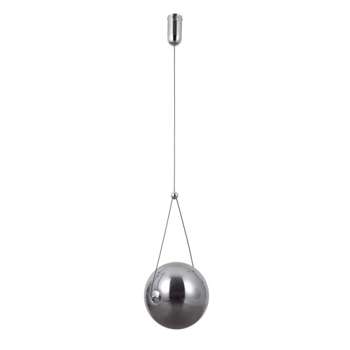 ITALUX NOWOCZESNA LAMPA WISZĄCA KULA RASTIA PND-34361-L-CH-SG SMOKE