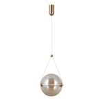 ITALUX NOWOCZESNA LAMPA WISZĄCA KULA RASTIA PND-34361-L-HBR-AMB AMBER