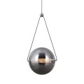 lampa kula dekoracyjna chromowana rastia italux salonu loftu nad bar stół wyspę blat.jpg