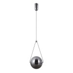 ITALUX NOWOCZESNA LAMPA WISZĄCA KULA RASTIA PND-34361-M-CH-SG SMOKE