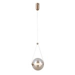 ITALUX NOWOCZESNA LAMPA WISZĄCA KULA RASTIA PND-34361-M-HBR-AMB AMBER