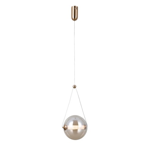 ITALUX NOWOCZESNA LAMPA WISZĄCA KULA RASTIA PND-34361-M-HBR-AMB AMBER