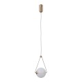 lampa wisząca led kula złota opal rastia italux nad stół blat wyspę barek loft apartamentu biura.jpg