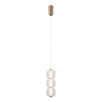 ITALUX NOWOCZESNA LAMPA WISZĄCA LED GANTI PND-34362-3V-HBR-OPAL GOLD