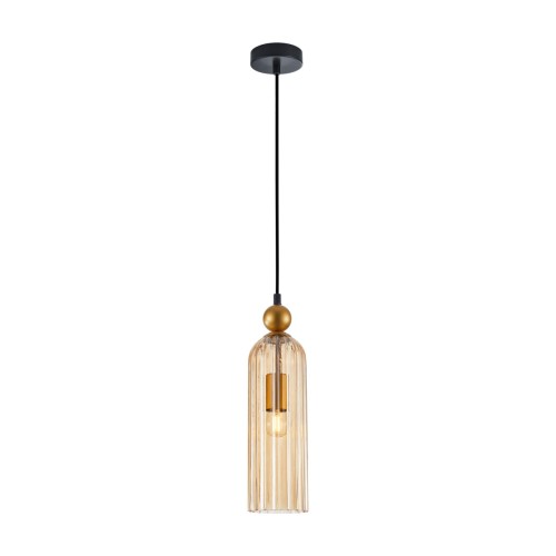 ITALUX NOWOCZESNA LAMPA WISZĄCA ZWIS LEVIE PND-28636-1L-GD-AMB AMBER