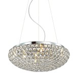 ITALUX NOWOCZESNA LAMPA ŻYRANDOL KRYSZTAŁOWY SANTO 7 CHROM
