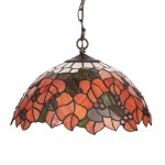 LUXERA WITRAŻOWA LAMPA WISZĄCA TIFFANY No.59 MULTICOLOR
