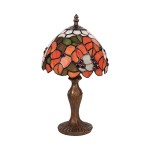 LUXERA WITRAŻOWA LAMPKA NOCNA GABINETOWA TIFFANY No.69 MULTICOLOR