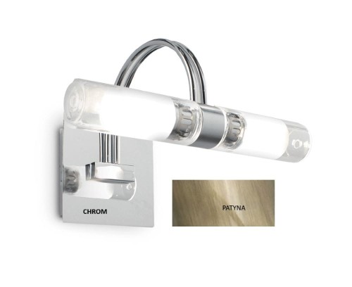 IDEAL LUX NOWOCZESNY KINKIET GALERIA Z WYŁĄCZNIKIEM DOUBLE AP2 AB PATYNA