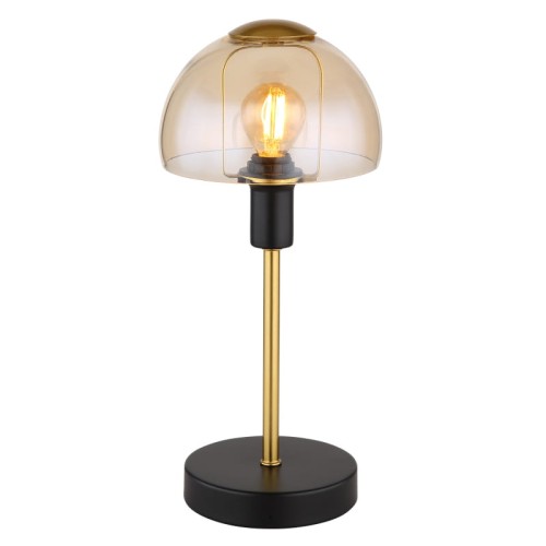 GLOBO DOTYKOWA LAMPA NOCNA GABINETOWA TOUCH ME KOKKINI 21914A BLACK/GOLD/AMBER