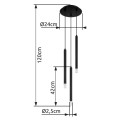 lampa 3 zwisy na plafonie blake globo czarna salonu apartamentu klubu loftu biura.jpg