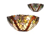 LUXERA STYLOWY KINKIET WITRAŻOWY TIFFANY XXI No.1703 MULTICOLOR