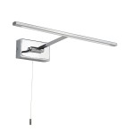 S-LIGHT KINKIET GALERIA LED Z WYŁĄCZNIKIEM DO OBRAZÓW LUSTER CZYTANIA 55-86 CHROM