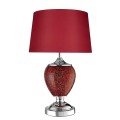 lampa nocna stolowa abażur czerwona red mozaikowa salonu sypialni.jpg