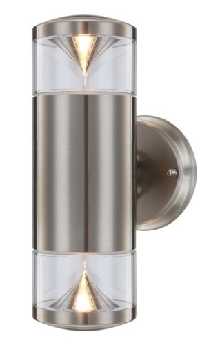 GLOBO NOWOCZESNY KINKIET ZEWNĘTRZNY ELEWACYJNY IP44 LED 32029 CARME INOX