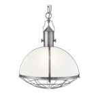 S-LIGHT NOWOCZESNA LAMPA WISZĄCA LOFT INDUSTRIAL 7601 SATIN STEEL