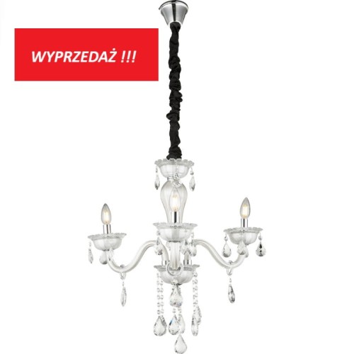 GLOBO STYLOWY ŻYRANDOL KRYSZTAŁOWY TEEJAY 64118-3 WHITE