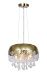 GLOBO NOWOCZESNA LAMPA ŻYRANDOL Z KRYSZTAŁAMI KALLA 15838H GOLD