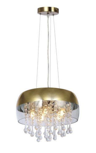 GLOBO NOWOCZESNA LAMPA ŻYRANDOL Z KRYSZTAŁAMI KALLA 15838H GOLD