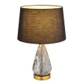 lampa nocna stołowa z marmuru czarna kisa globo 24147 salonu sypialni gabinetu.jpg