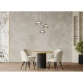 lampa globo quintara czarna na plafonie 3  kule lustrzane smoke salonu sypialni jadalni loftu.jpg
