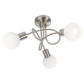 lampa plafon sufitowy loxy globo inox sypialni salonu pokoju biura korytarza.jpg