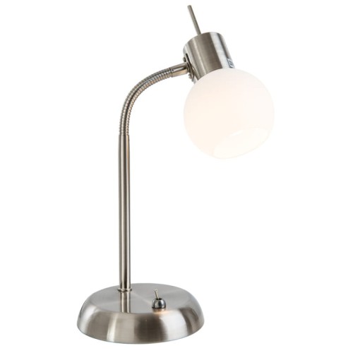 GLOBO LAMPA BIURKOWA GABINETOWA NA PESZLU LOXY 571601016X  INOX