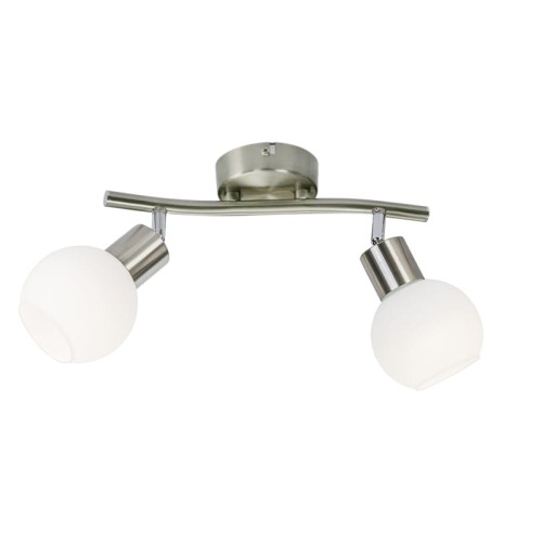 GLOBO SUFITOWA LAMPA LISTWA 2- REFLEKTOROWA LOXY 871602016X INOX