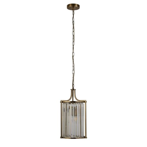 S-LIGHT LAMPA WISZĄCA ŻYRANDOL KRYSZTAŁOWY VICTORIA 2 80-92 PATYNA ANTIQUE BRASS