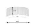lampa sufitowa plisowana plafon jackie markslojd salonu sypialni apartamentu loftu biał.jpg