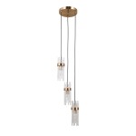 ITALUX SUFITOWA LAMPA ŻYRANDOL NA PLAFONIE TARASO PND-40760-3-HBR GOLD 