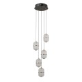 lampa żyrandol zwisowy 5 lamp alani italux salonu apartamentu loftu  salo jadalni hotelu czarno złoty.jpg