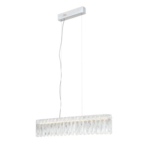 ITALUX NOWOCZESNA LAMPA ŻYRANDOL KRYSZTAŁOWY NOSTA PND-34364-1-CH-CL CHROM