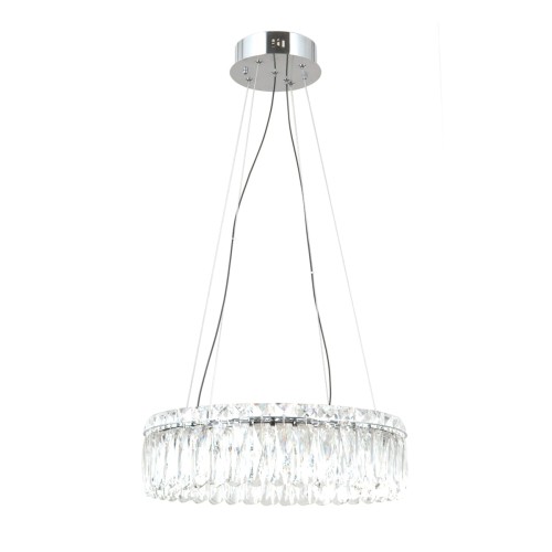 ITALUX NOWOCZESNA LAMPA ŻYRANDOL KRYSZTAŁOWY NOSTA PND-34364-3-CH-CL CHROM