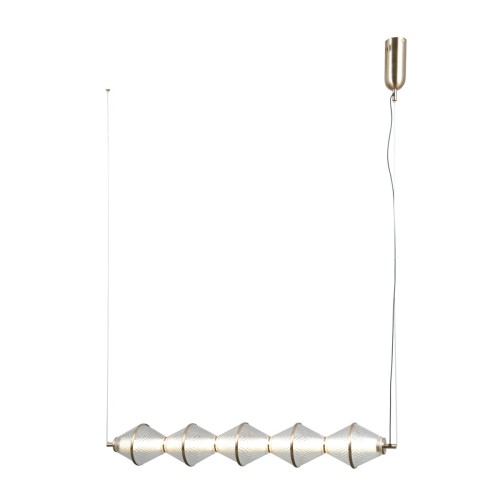 ITALUX DESIGNERSKA LAMPA WISZĄCA LED  FUENTE PND-34395-5-HBR GOLD