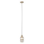 ITALUX NOWOCZESNA LAMPA KRYSZTAŁOWA ZWIS ALMA PND-40668-1-HBR GOLD