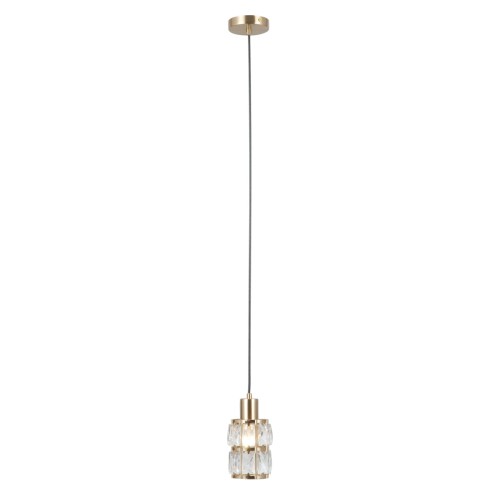 ITALUX NOWOCZESNA LAMPA KRYSZTAŁOWA ZWIS ALMA PND-40668-1-HBR GOLD