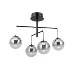 ITALUX LOFTOWY ŻYRANDOL LAMPA SUFITOWA LED VELADA PND-34381-4-BK BLACK/SMOKE