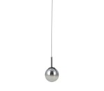 ITALUX LOFTOWA LAMPA WISZĄCA KULA ZWIS LED VELADA PND-34381-1-BK BLACK/SMOKE
