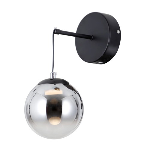 ITALUX LOFTOWY KINKIET ZWISOWY VELADA WL-34381-1-BK BLACK/SMOKE