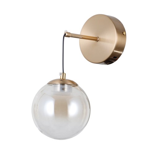 ITALUX LOFTOWY KINKIET ZWISOWY VELADA WL-34381-1-HBR GOLD/AMBER