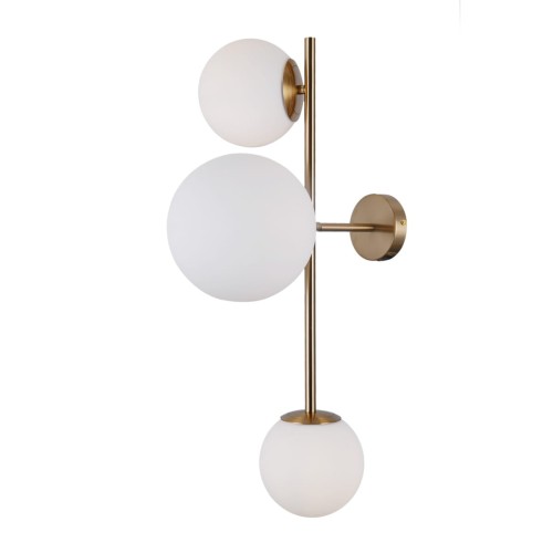 ITALUX NOWOCZESNA LAMPA ŚCIENNA KINKIET VAILANTE WL-31221-3-HBR GOLD