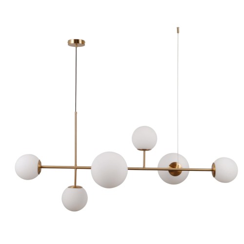 ITALUX NOWOCZESNA LAMPA WISZĄCA ŻYRANDOL VAILANTE PND-31221-6-HBR GOLD