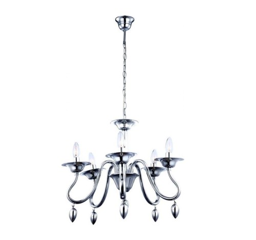 GLOBO STYLOWY ŻYRANDOL ŚWIECZNIKOWY BRID 63014-5 CHROM