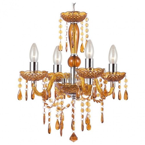 OUTLET GLOBO STYLOWY ŻYRANDOL MARIA TERESA CUIMBRA I 63114-4 ORANGE AKRYL